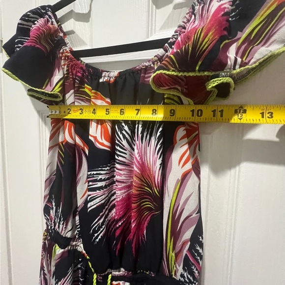 🌺 ASOS Tropical Off-Shoulder Maxi Dress - Picture 11 of 11